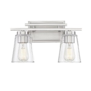 Savoy House Calhoun 2 - Light Vanity in  Satin Nickel - 1 of 4