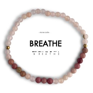 ETHIC GOODS Women's 4mm Morse Code Bracelet [BREATHE] - 1 of 4