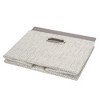 Lambs & Ivy Gray Foldable/Collapsible Storage Bin/Basket Organizer with Handles - 4 of 4