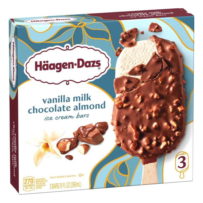 Haagen Dazs Vanilla &#38; Almond Ice Cream Bar - 3pk, 4 of 11