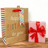 Bows And Sparkles Large 'Happy Birthday to You' Gift Bag with Tag Kraft Natural - 2 of 3