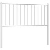 VidaXL Classic Eco-friendly White Metal Headboard - Robust Steel Construction, Comfortable Support, Easy Assembly, Fits Standard Size Beds - 2 of 4