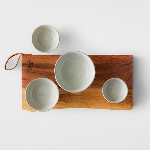 4pk Measuring Cup Cream - Hearth & Hand™ with Magnolia