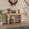 63" Farmhouse Industrial Narrow Console Table - Rectangular Sofa Table for Entryway, Behind Couch, Hallway & Living Room - 3 of 4