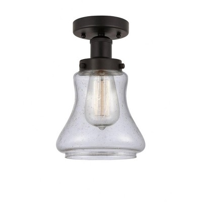 Bellmont - 1 Light Semi-Flush Mount In Industrial Style-8.25 Inches Tall and 6.5 Inches Wide