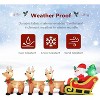 VINGLI 8FT Christmas Decorations Outdoor Inflatable Lighted Decor， Decoration with Electric Blower, Deer Sleigh - 2 of 4