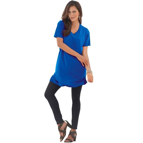 Roaman's Women's Plus Size Ultimate Y Neck Tunic