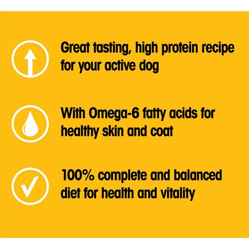 Pedigree High Protein Beef & Lamb Flavor Adult Complete & Balanced Dry Dog Food, 6 of 12