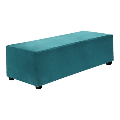 Unique Bargains Stretchy Soft Comfortable Rectangular Foot Stool Cover
