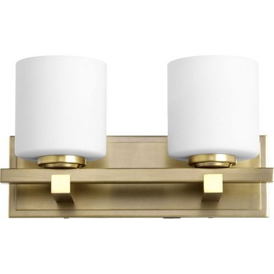Quorum Lighting 2 - Light Vanity in  Aged Brass