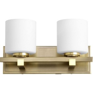 Quorum Lighting 2 - Light Vanity in  Aged Brass - 1 of 1