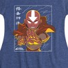 Girls' - Avatar: The Last Airbender - Avatar State Aang Fit & Flair Cap Sleeve Dress - 2 of 4