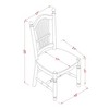 East West Furniture, Dover  Dining  Room  Chairs  With  Wood  Seat  -  Finished  in  Linen  White,  Set  of  2 - 3 of 3