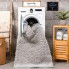 Hauteloom Faina Solid Light Gray Shag Washable Area Rug - 2 of 4