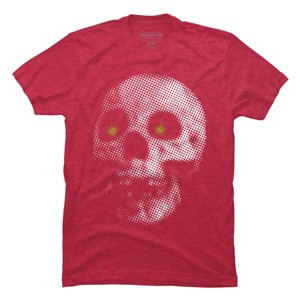 Men's Design By Humans Giant Halloween Skull By robotface T-Shirt - 1 of 4