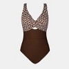 Women's Back Tie Crisscross One-Piece Swimsuit - Cupshe - 3 of 4
