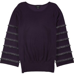 Alfani Womens Tiered Fringe Pullover Sweater - 1 of 1