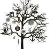 70-pc Halloween Christmas Tree Ornaments Set, Black & White Gothic Ornaments| Ornamentallyyou - 3 of 4