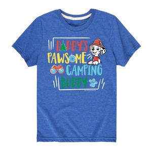 Boys' - Paw Patrol - Daddy's Pawsome Camping Buddy Short Sleeve Graphic T-Shirt - 1 of 4