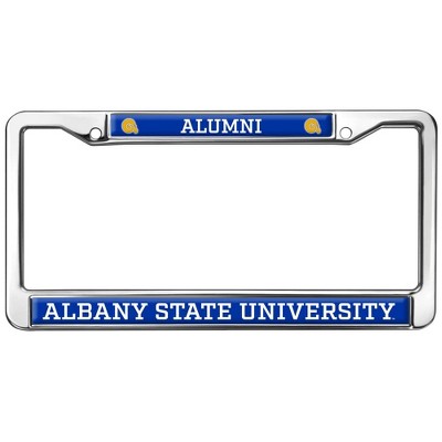 Albany State University Alumni Logo Full Size Standard License Plate Metal Frame