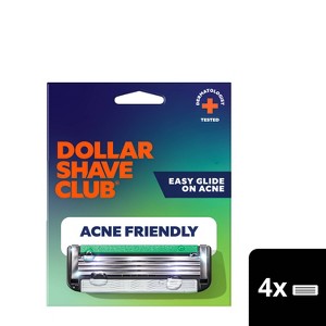 Dollar Shave Club Acne Friendly Razor Refill - 4ct - 1 of 4