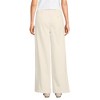 Lands' End Women's Lightweight Denim Mid Rise Pleated Slouchy Jeans - 2 of 4