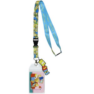 The Simpsons Family Time Breakaway Lanyard For Keys Keychain ID Badge w/Pendant - 1 of 4