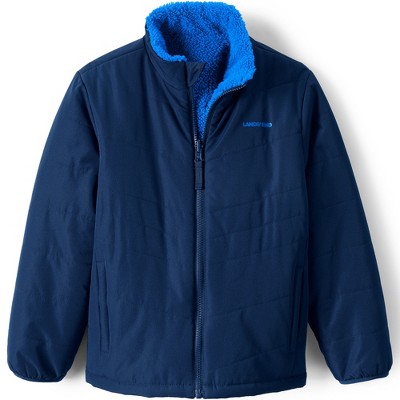 Lands' End Kids Reversible Fleece Puffer Jacket