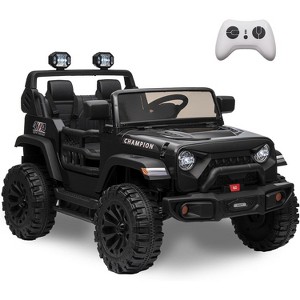 24V 2-Seater Kids Ride On Jeep, 2×200W Motors, Remote Control, LED Lights, Bluetooth, 4WD, 7Ah Battery - 1 of 4