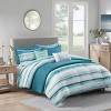 NicBex 8-Piece Printed Seersucker Bedding Comforter Sets, All Season Bedding Set with Decorative Pillows, Machine Washable - 4 of 4