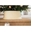 Tree Nest Rome Round Plastic Christmas Tree Collar, Ivory - image 3 of 4