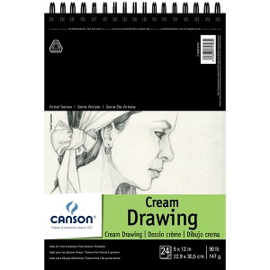 Canson Artist Series Drawing Pad, Top Wire Binding, 24 Sheet, 9x12 inch, 1 Count - 1 of 1