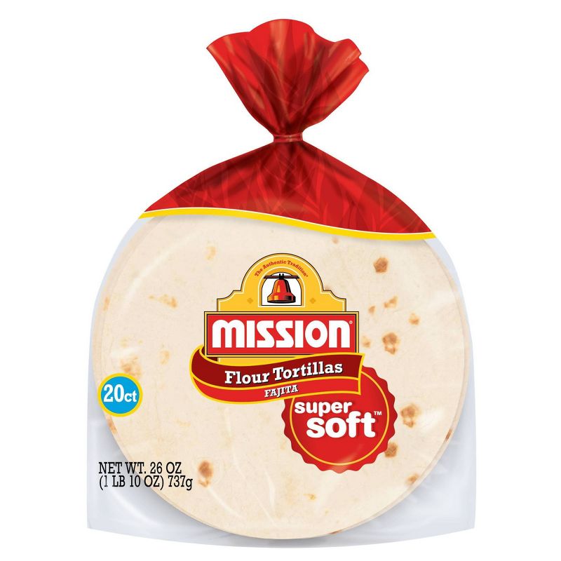 Mission Fajita Size Flour Tortillas - 26oz/20ct, 1 of 5