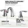 Coucheta 8" Widespread Bathroom Faucet - for 3-Hole Sink with Pop-Up Drain & Supply Lines, Available in Multiple Finishes & Pack Options - 4 of 4