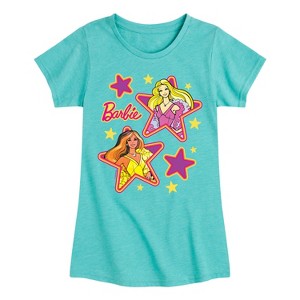 Girls' - Barbie - Superstar 70s Fitted Short Sleeve Graphic T-Shirt - 1 of 3