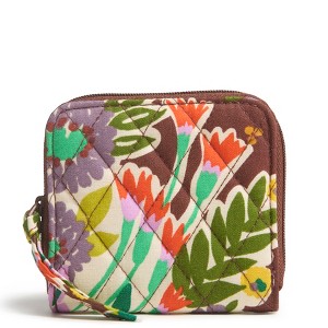 Vera Bradley Women's Outlet Cotton Essential Small Zip-Around Wallet - 1 of 2