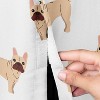 Sweet Jojo Designs Boy, Girl, Unisex/Gender Neutral Dog Crate Kennel Cover 36in. Cartoon Puppy Taupe and White - 3 of 4
