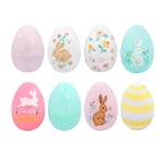 8ct Plastic Fashion Easter Eggs Farmhouse Design - Spritz™