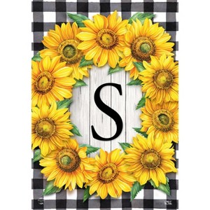 Briarwood Lane Everyday Garden Flag 12x18 For Outdoor Sunflowers Monogram S Garden Flag Flags For Outside - 1 of 4