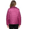 Casual Nights Women's Quilted Bed Jacket, Button Front Long Sleeve Sleep Top with Pockets - Burgundy - Medium - 3 of 4