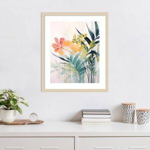Amanti Art Pink and Yellow Floral Elegance II by Irena Orlov Framed Wall Art Print - 1 of 4