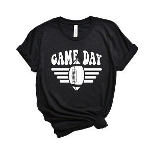 Simply Sage Market Women's Football Game Day Stripes Short Sleeve Graphic Tee - 1 of 4