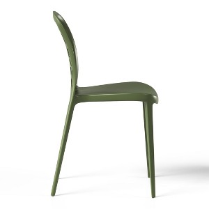 WestinTrends Playa Outdoor Modern Stackable Patio Dining Chairs (Set of 2) - 1 of 4