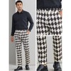 Lars Amadeus Men's Flat Front Straight Leg Argyle Plaid Trousers - 4 of 4