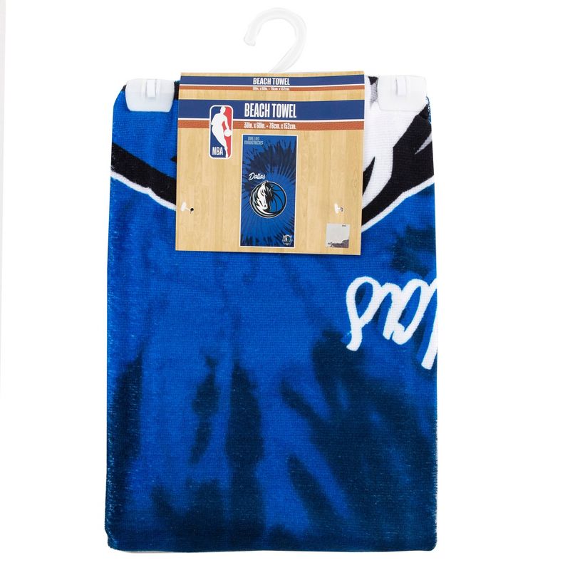 NBA Dallas Mavericks Pyschedelic Beach Towel, 4 of 7