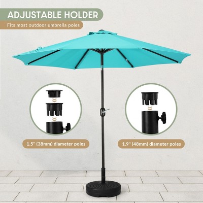 Black Adjustable Round Plastic Umbrella Base Stand