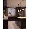 Toltec Lighting Zilo 1 - Light Pendant in  Dark Granite with 5" Natural Fusion Shade - 2 of 2