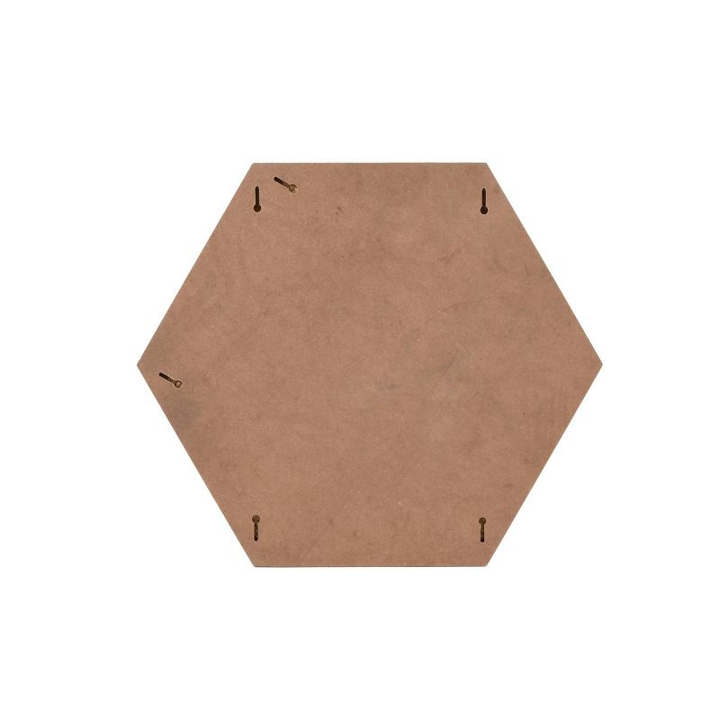 18.5&#34; x 18&#34; Hexagon Mirror Pin Board Presentation Board Gray - Prinz, 4 of 6