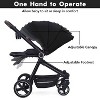 Baby Stroller with Storage Basket, Convenient Fold Travel Stroller with Adjustable Footrest - 2 of 4