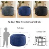 Inhand Bean Bag Chairs for Adults - Memory Foam Furniture BeanBag Chair with Soft Fiber Cover - Round Fluffy Couch for Living Room - 3 of 4